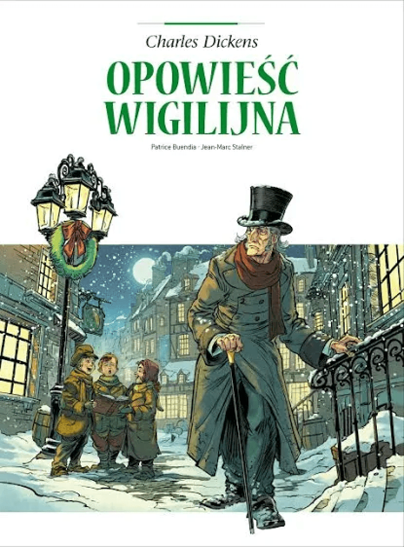 Okładka lektury „Opowieść wigilijna”